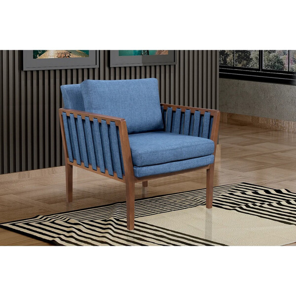 Poltrona California Base Em Madeira Espuma D-33 Soft