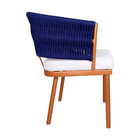 Poltrona California Em Corda Náutica E Alumínio Para Jardim S