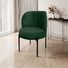 Poltrona Califórnia Veludo Verde Militar Base De Ferro Preto