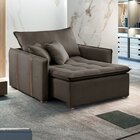 Poltrona Cama  Em Madeira Eucalipto 110 Cm Detroid Yescasa Ve