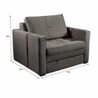 Poltrona Cama Atalaia Cinza Grafite