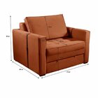 Poltrona Cama Atalaia Marrom Terracota