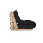 Poltrona-cama BYO Solteiro A - Preto