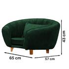 Poltrona Cama Caminha Pet Baby Laddi Veludo Amarelo Dvinn