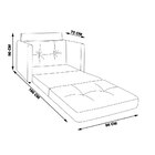 Poltrona Cama Decorativa Suíça Veludo Marsala - Gran Belo