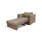 Poltrona Cama Hermes Luxo Moderno Bege