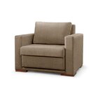 Poltrona Cama Hermes Luxo Moderno Bege