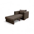 Poltrona Cama Hermes Luxo Moderno Chumbo