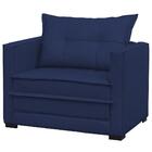 Poltrona Cama Londres Suede Azul Marinho D´monegatto