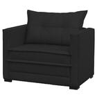 Poltrona Cama Londres Suede Preto D´monegatto