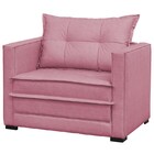 Poltrona Cama Londres Suede Rosa - D'monegatto