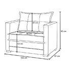 Poltrona Cama Londres Suede Rosa - D'monegatto