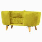 Poltrona Cama Pet Hannah Luxo Veludo Amarelo