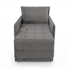 Poltrona Cama Reclinável Retrátil Viena Boucle Grafite - Loja