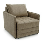 Poltrona Cama Reclinável Retrátil Viena Corino Castor - Loja