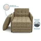 Poltrona Cama Reclinável Retrátil Viena Corino Castor - Loja