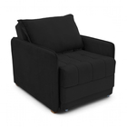 Poltrona Cama Reclinável Retrátil Viena Veludo Preto - Loja S