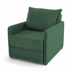 Poltrona Cama Reclinável Retrátil Viena Veludo Verde Escuro -