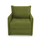 Poltrona Cama Reclinável Retrátil Viena Veludo Verde Musgo