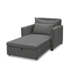 Poltrona Cama Retrátil Solteiro Com Rodízio Cloe Bouclê E03 -