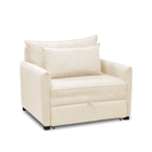 Poltrona Cama Retrátil Solteiro Com Rodízio Cloe Bouclê E03 -