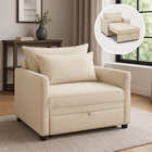 Poltrona Cama Retrátil Solteiro Com Rodízio Cloe Bouclê E03 -