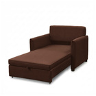 Poltrona Cama Retrátil Solteiro Com Rodízio Cloe Bouclê E03 -