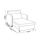 Poltrona Cama Retrátil Solteiro Com Rodízio Cloe Bouclê E03 -