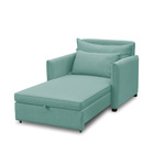 Poltrona Cama Retrátil Solteiro Com Rodízio Cloe Bouclê E03 -