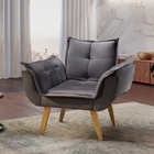 Poltrona Camaro Estofados Teixeira  Cinza