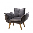 Poltrona Camaro Estofados Teixeira  Cinza