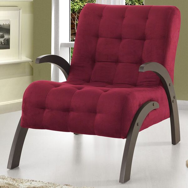 Poltrona Cecília 6353 Nogueira/marsala - Viero Móveis