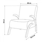 Poltrona Cecilia Mel/bronze - Viero Móveis