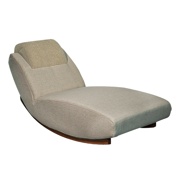 Poltrona Chaise Balanço Bittencourt Poliéster Bege G05 - Gran