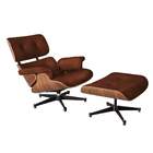 Poltrona Charles Eames Com Puff Marrom