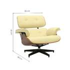 Poltrona Charles Eames Creme