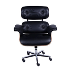 Poltrona Charles Eames Office Tecido Sintético - Preto