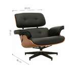 Poltrona Charles Eames Preta