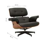 Poltrona Charles Eames Preta