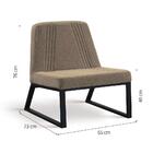 Poltrona Charlote Daf Mobiliário Mostarda