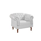 Poltrona Chest Duque 100x82cm Courano Branco