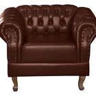 Poltrona Chest Duque Courano 100x82cm Marrom Café