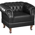 Poltrona Chest Duque Courano 100x82cm Preto