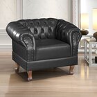 Poltrona Chest Duque Courano 100x82cm Preto