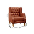 Poltrona Chesterfield Berger Caramelo