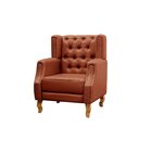 Poltrona Chesterfield Berger Caramelo