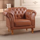 Poltrona Chesterfield Clássica Duque Caramelo