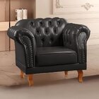 Poltrona Chesterfield Clássica Duque Preto