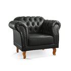 Poltrona Chesterfield Clássica Duque Yescasa Preto