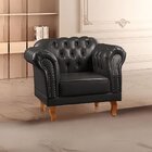 Poltrona Chesterfield Clássica Duque Yescasa Preto